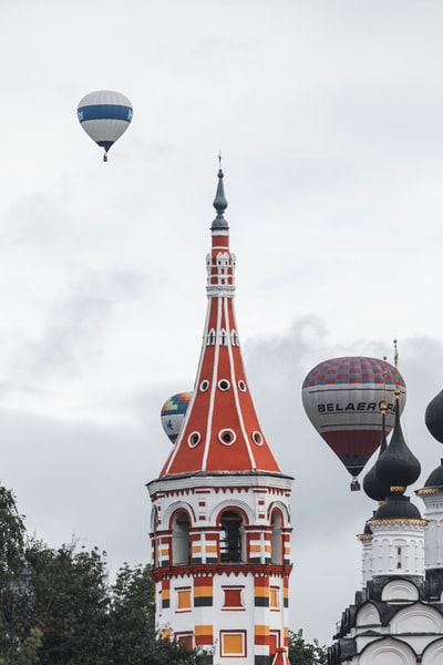 Red and blue balloon
